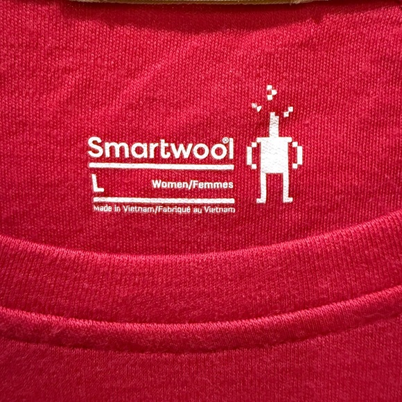 Smartwool Women's Long Sleeve Base Layer - Raspberry Red - Picture 2 of 3